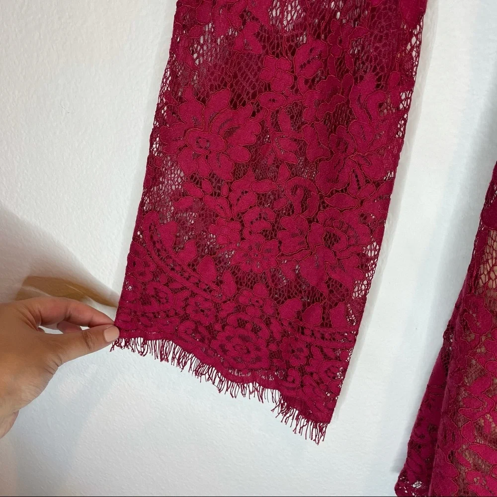 MAJORELLE Benson Mini Dress in Cranberry Red Dress - Picture 7 of 16